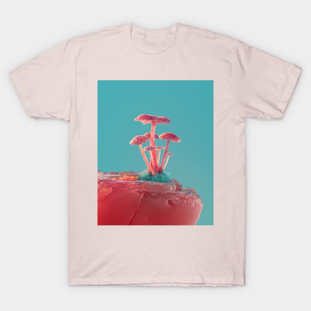 Mushrooms T-Shirt by NineSidedShape